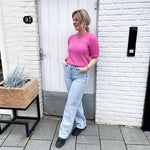 SLFMAGDE 2/4 KNIT O-NECK - Phlox pink