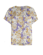 Marte ladonna ss top - p purple flower