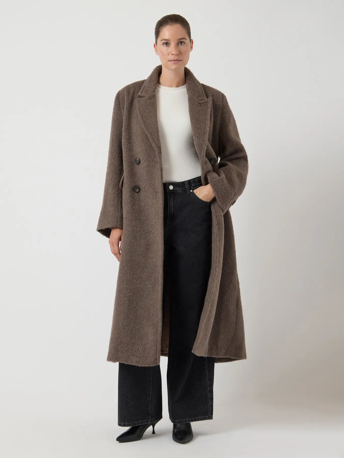Yasfuri ls long coat - sepia tint