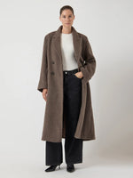 Yasfuri ls long coat - sepia tint