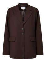 Yasriu ls blazer - coffee bean