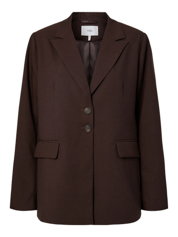 Yasriu ls blazer - coffee bean