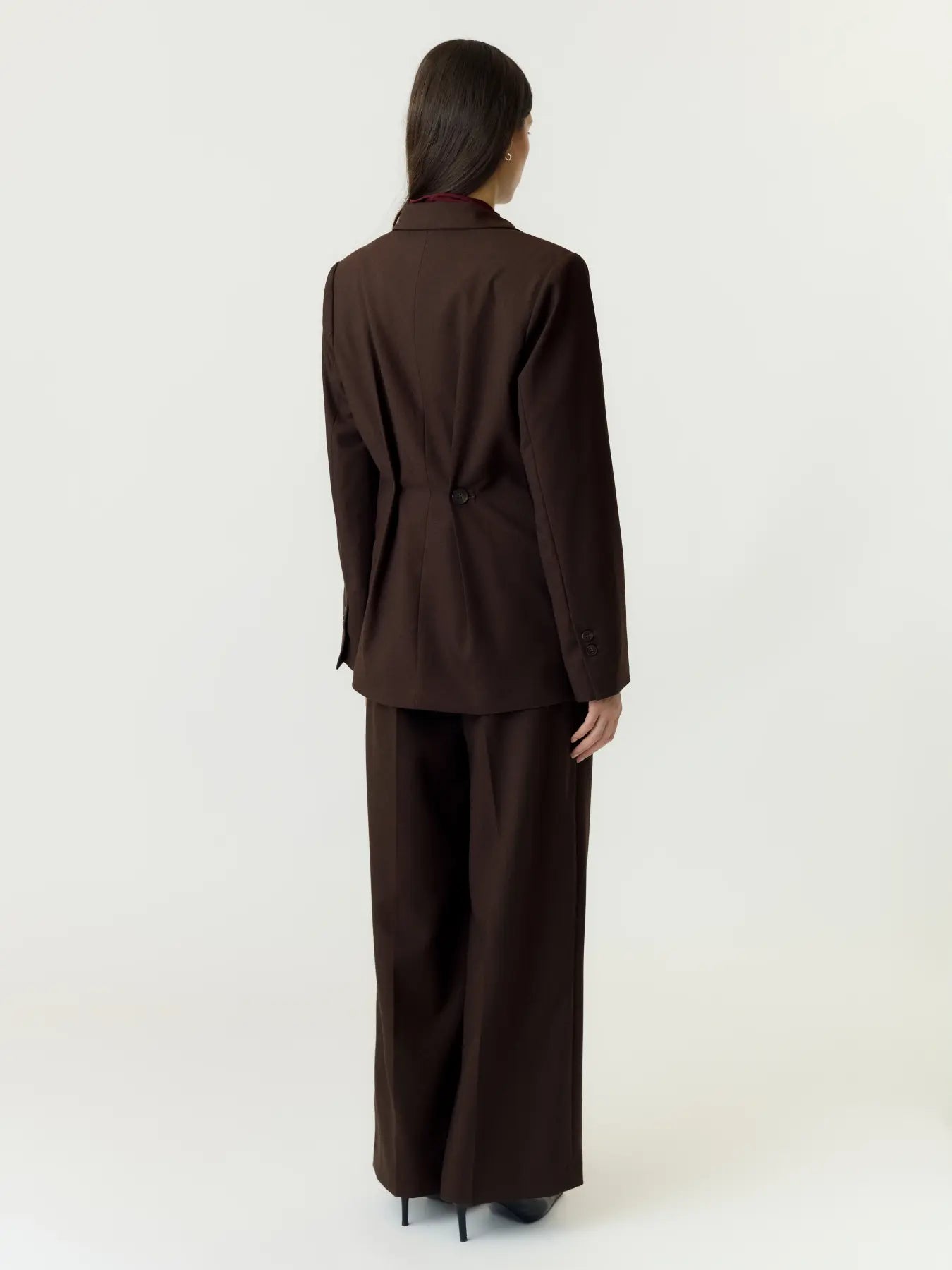 Yasriu ls blazer - coffee bean