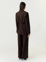 Yasriu ls blazer - coffee bean