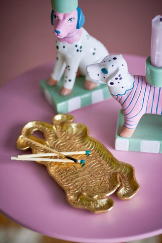 Lester tray - tiger - gold