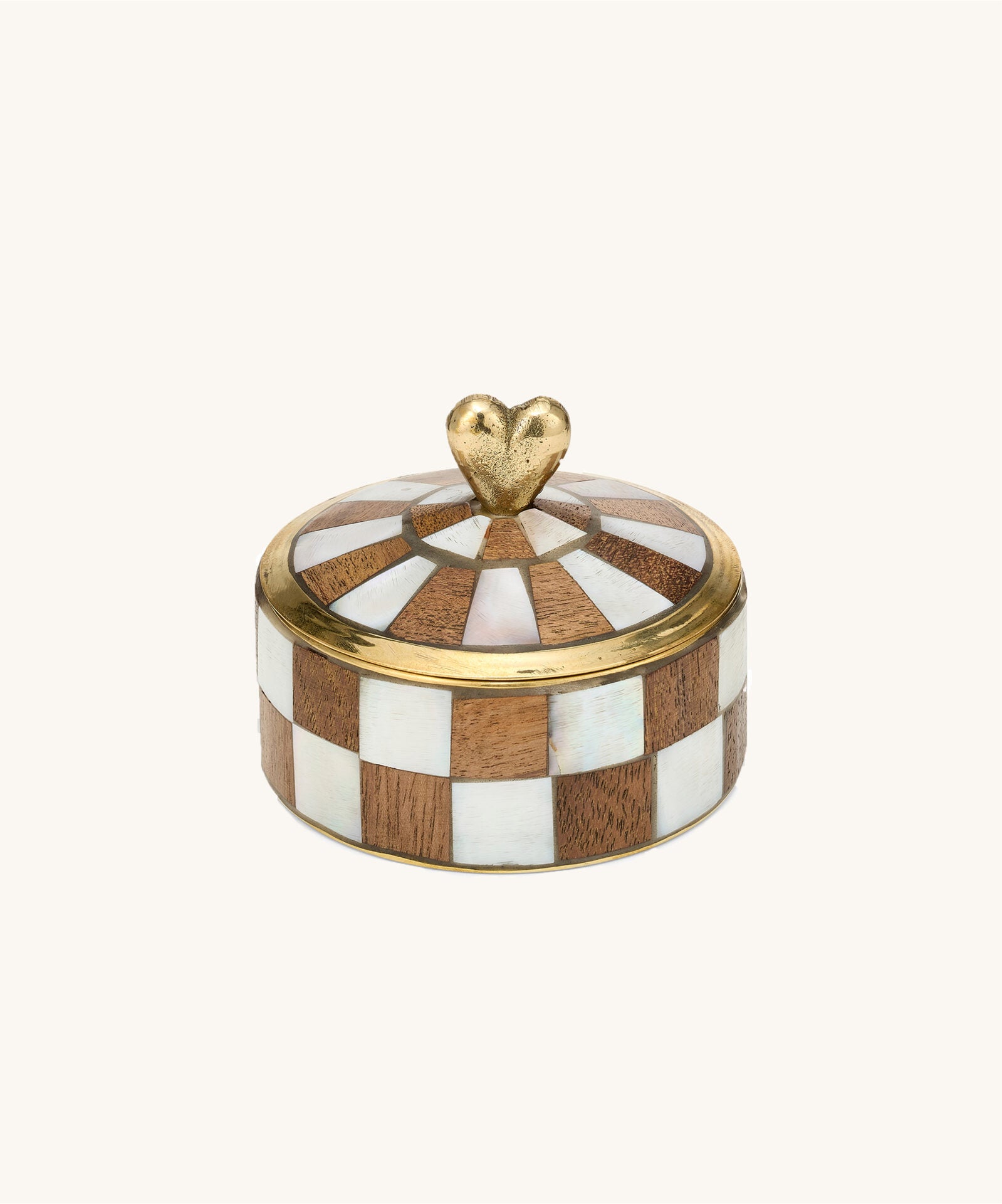 Heart circus box medium - woody