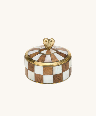 Heart circus box medium - woody