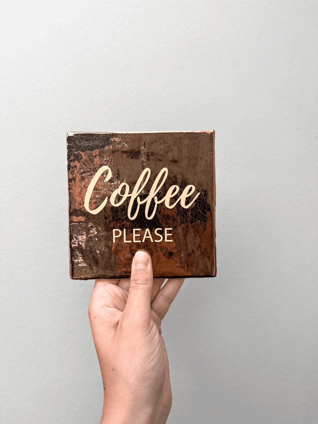 Tegel - coffee please gold