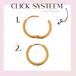 Single Lagoon Hoop Gold