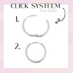 Single Coastal Shine Hoop Silver
