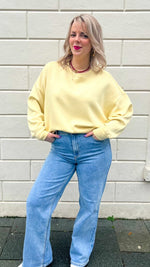 Mschdalvina Ima q sweatshirt - reed yellow