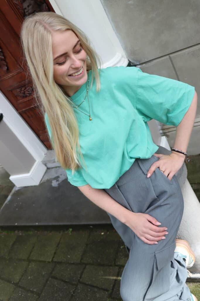 Smiley shirt Bruna - mint