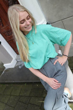 Smiley shirt Bruna - mint