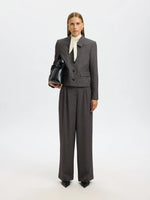 Slflina land ls high neck top - egret