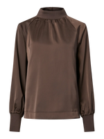 Yaspelana ls top - chocolate brown