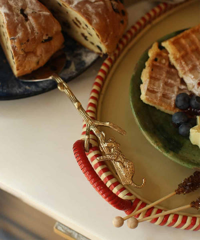 JENNA LEOPARD CAKESPOON GOLD