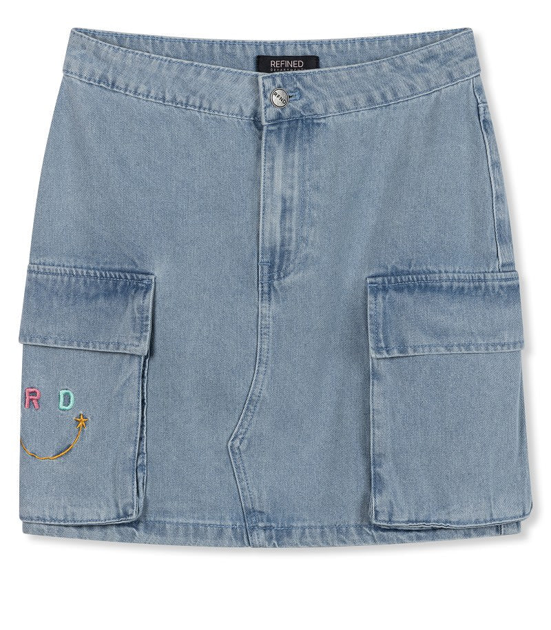 Denim smiley skirt JISEL