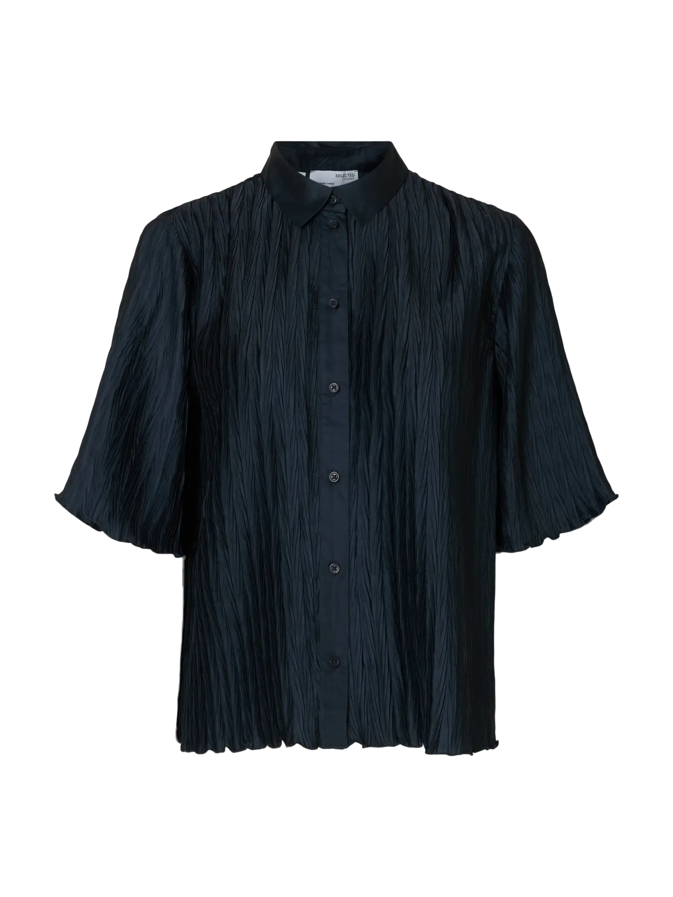 Slfelma relaxed 2/4 shirt - dark sapphire