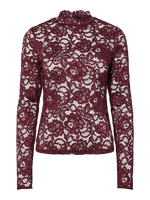 Yaslacey ls lace top - port royale