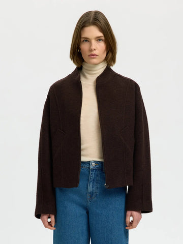 Slwjacqueline wool blend jacket - Delicioso