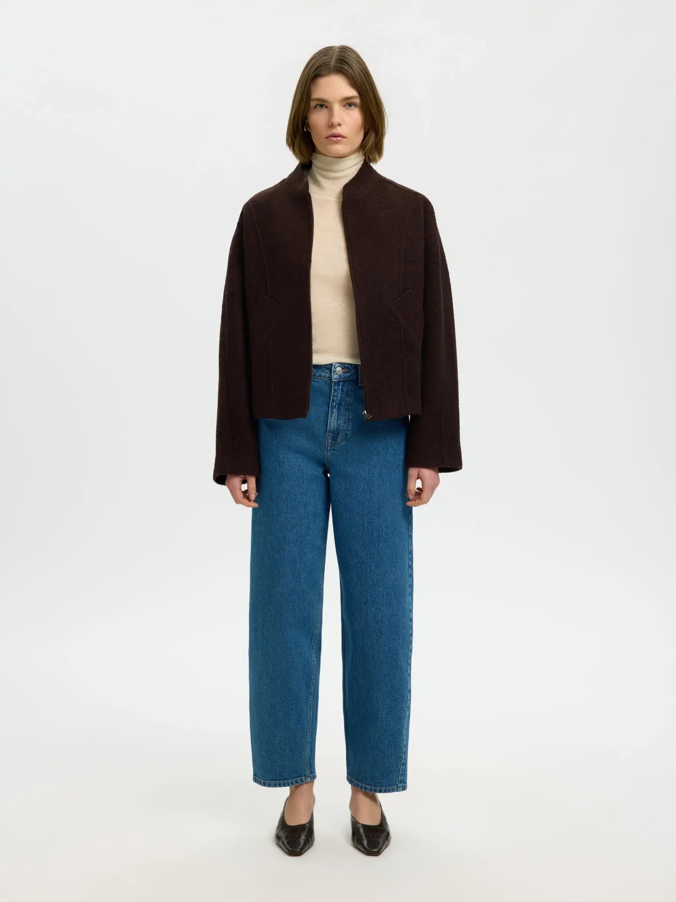 Slwjacqueline wool blend jacket - Delicioso