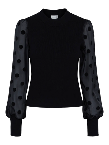 Yasdotme ls knit pullover - Black