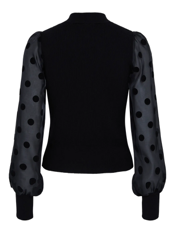 Yasdotme ls knit pullover - Black