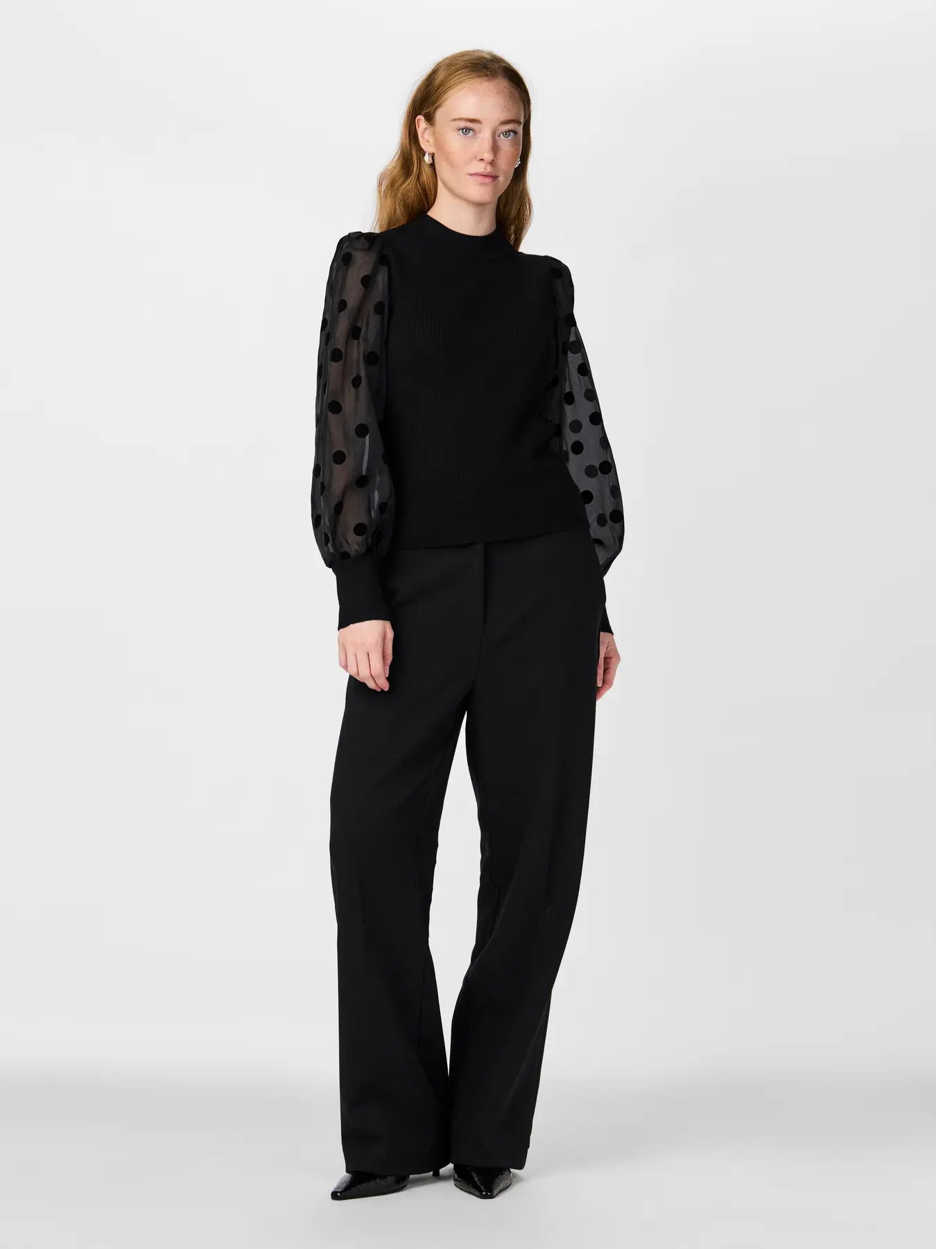 Yasdotme ls knit pullover - Black
