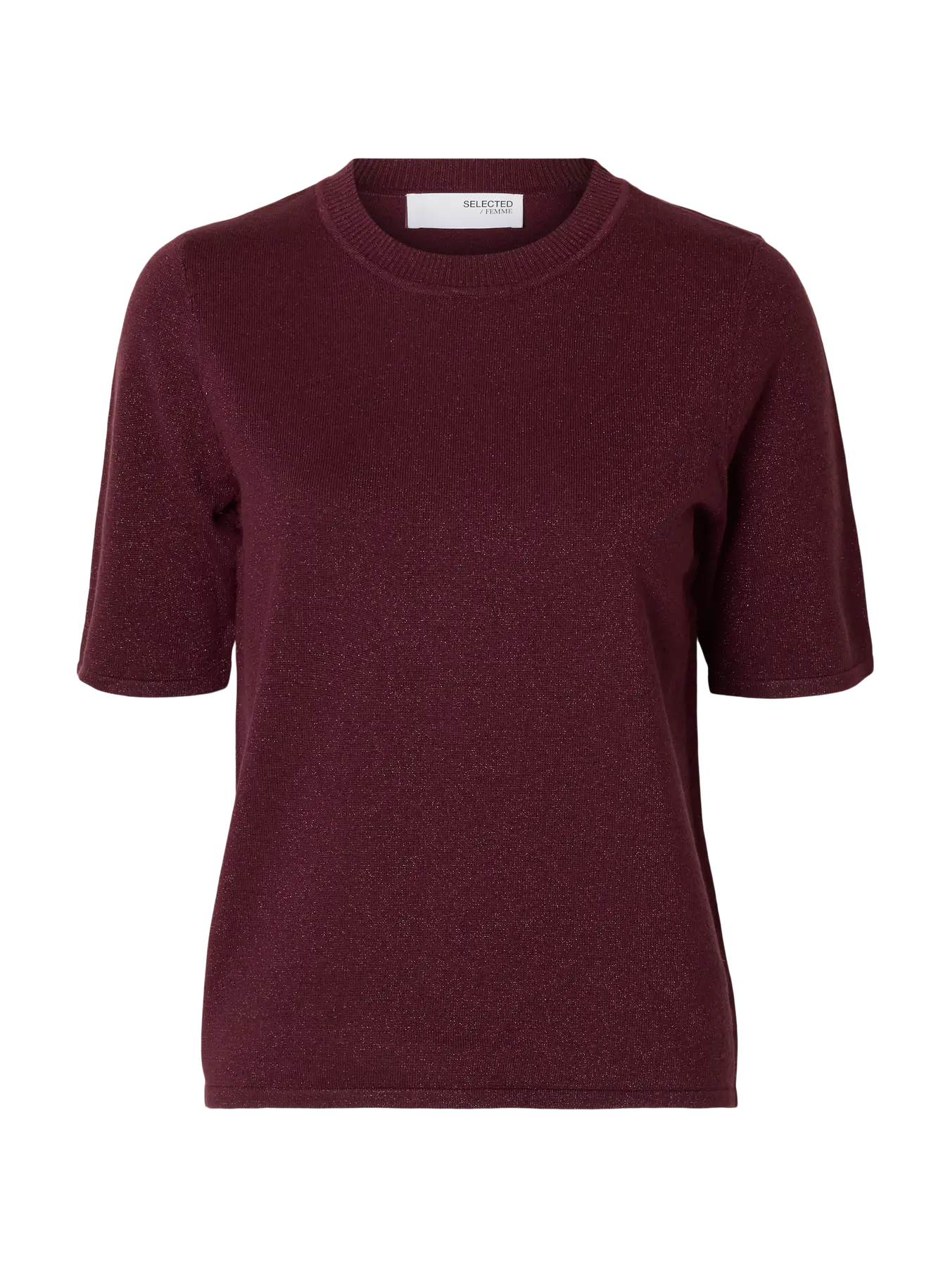 Slflura 2/4 knit o-neck - fig/tonal lure