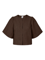 Yasminu 2/4 short top - Chocolate brown