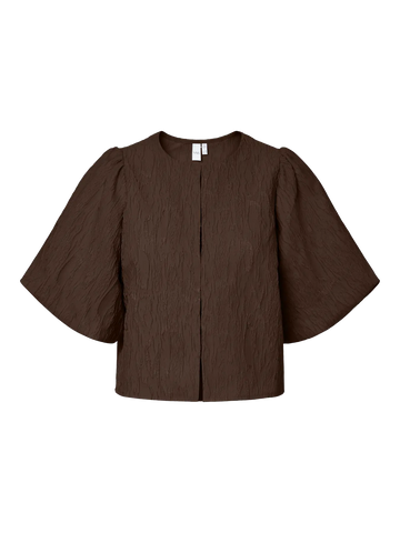 Yasminu 2/4 short top - Chocolate brown
