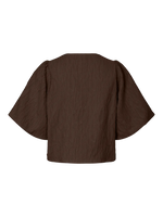 Yasminu 2/4 short top - Chocolate brown