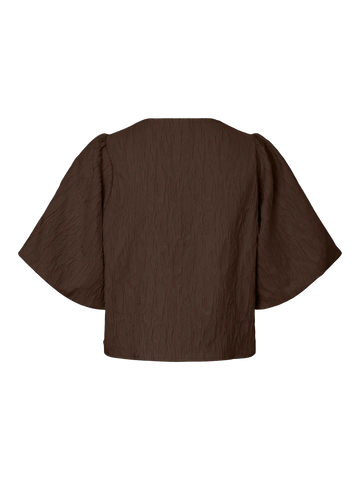 Yasminu 2/4 short top - Chocolate brown