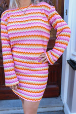 Knitted crochet mini skirt JOYCE