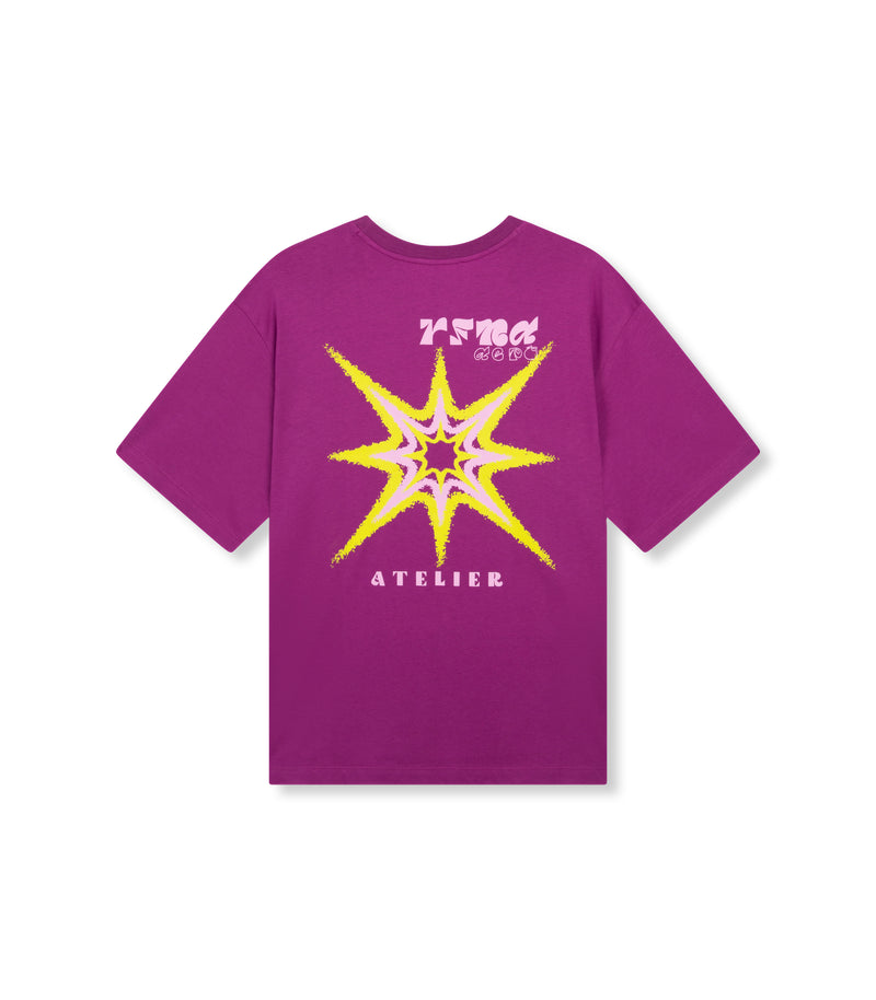 Oversized t-shirt MAGGY - Purple