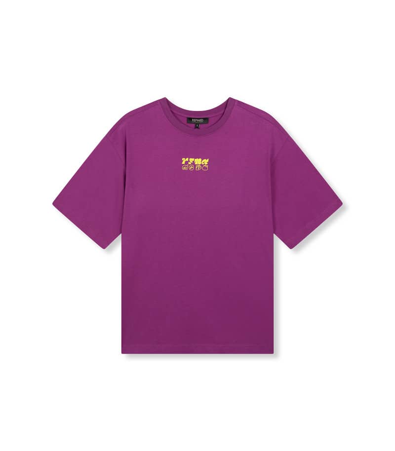 Oversized t-shirt MAGGY - Purple