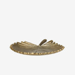 Aluminium leaf tray - ant.brass