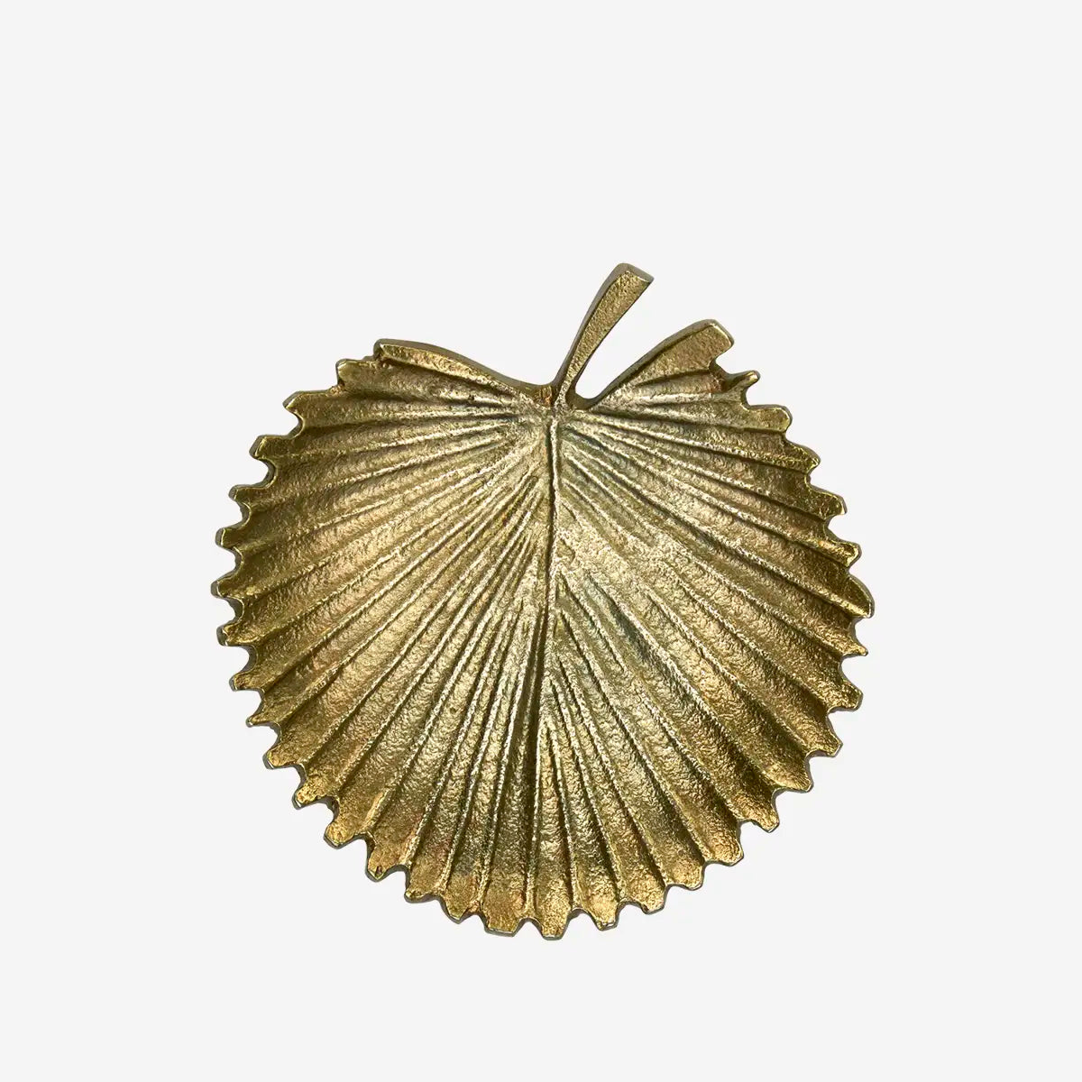 Aluminium leaf tray - ant.brass