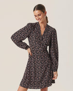 Messina Morocco dress - black flowers