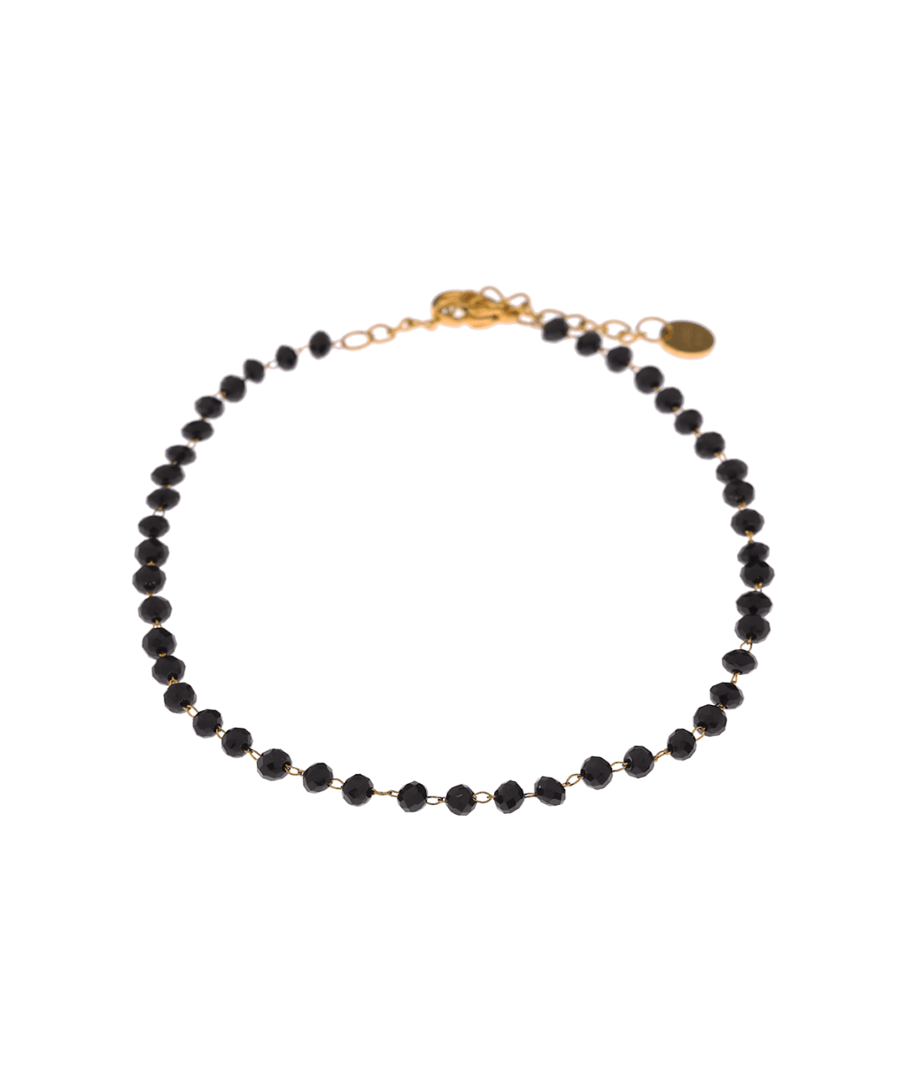 BLACK BEAUTY ANKLET GOLD