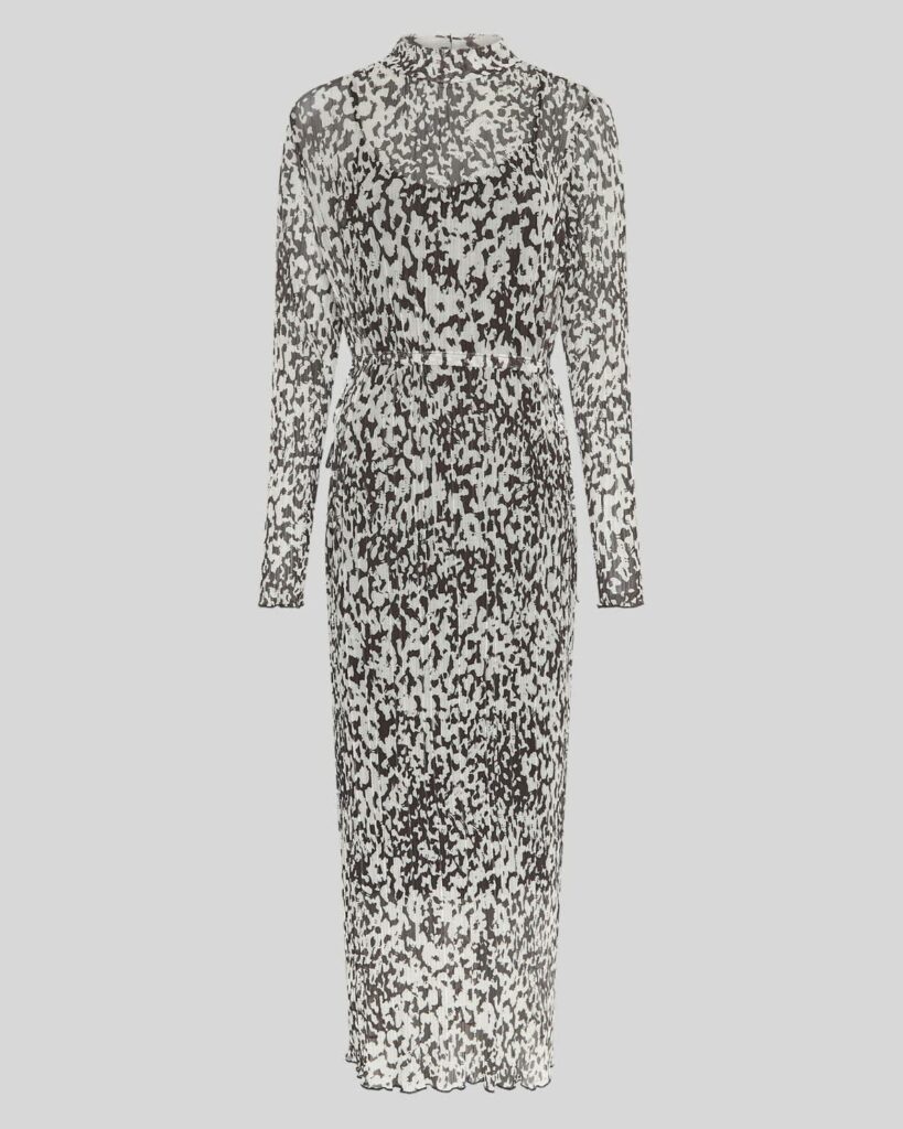 MSCHDonette Illenora Dress AOP - Oatmeal Abstarc
