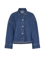 MschLoa lis denim shirt - mid blue wash