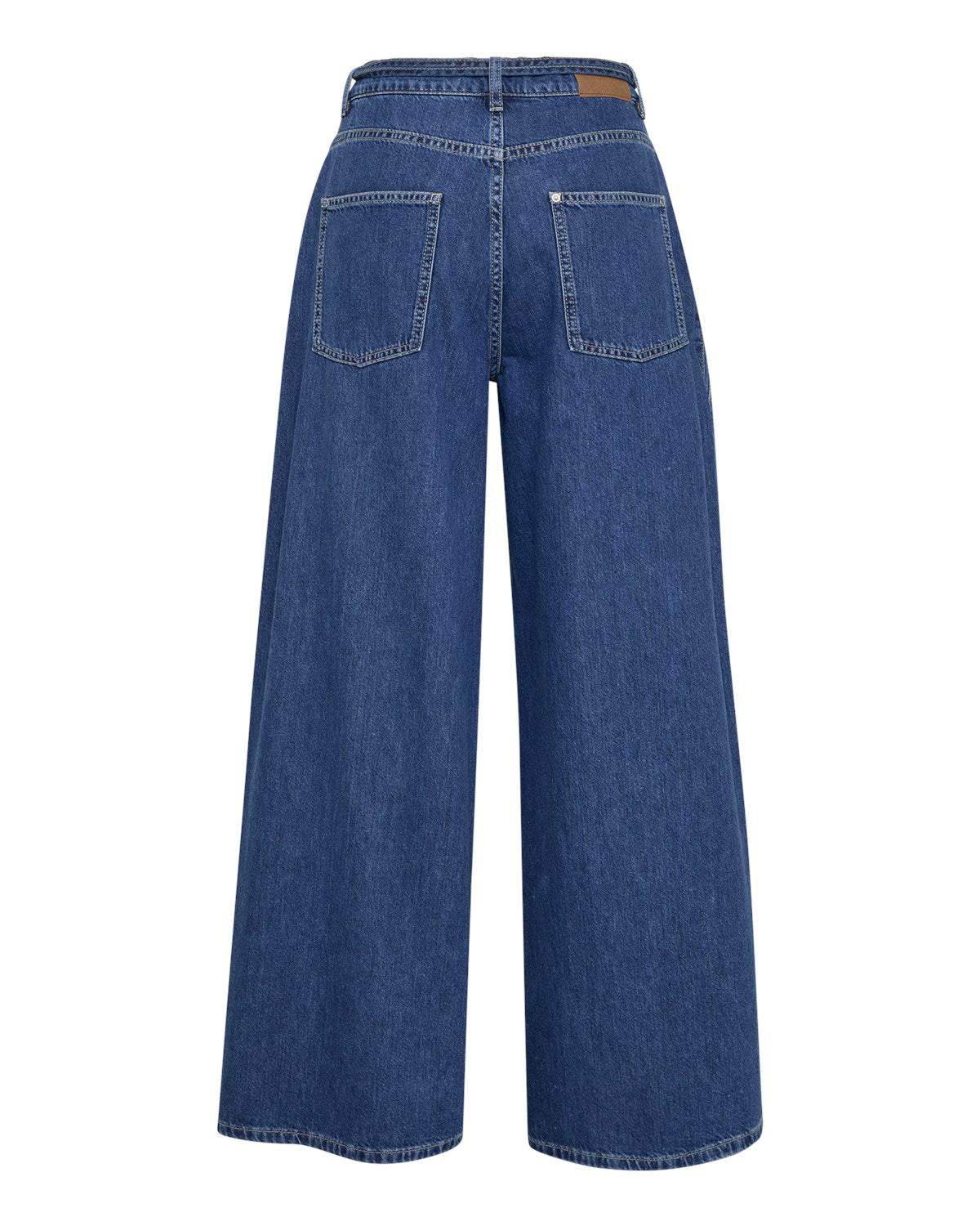 MschLoa lis hw boxy wide jeans long - mid blue wash