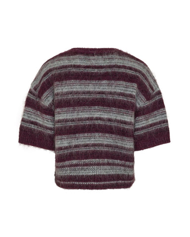 MschLycie 2/4 pullover stp - p purple/h gray
