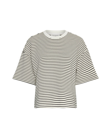 MschNilda Ima Q SS Sweatshirt STP - outmeal/black