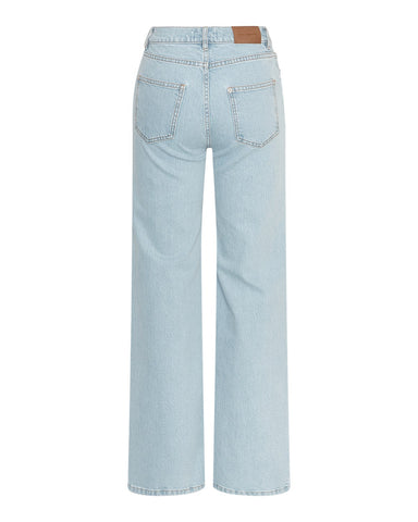 MschSolia Ada HW Wide Jeans - light blue wash