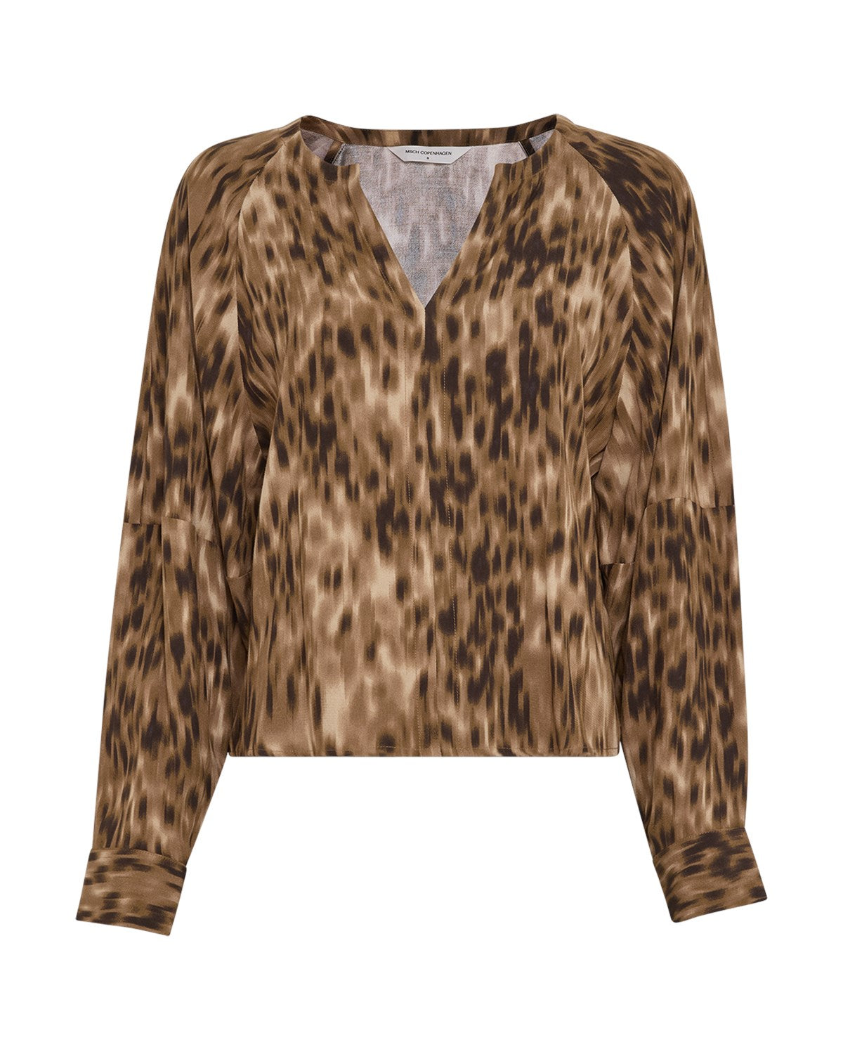 MschTeia top aop - tannin abstract