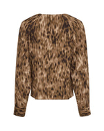 MschTeia top aop - tannin abstract