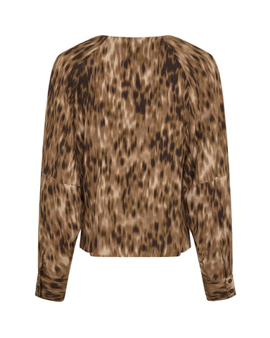 MschTeia top aop - tannin abstract