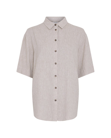 MschViana Ginia 3/4 shirt - sand melange